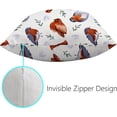 thumbnail image 3 of GZHJMY Decorative Throw Pillow Covers Set of 2, Cute Birds Snowball Soft Pillow Cases, Square Cushion Cases Pillowcases for Sofa Bed Couch Car Home 18"x18" Home Decor, 3 of 5