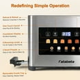thumbnail image 6 of Fatabeta Toaster, 2 Slice Toaster with Dust Cover, Wide Slot for Bagel & Bread, 6-Shade Even Toasting, Defrost & Reheat,  Smart LED Touchscreen, Stainless Steel, 6 of 11