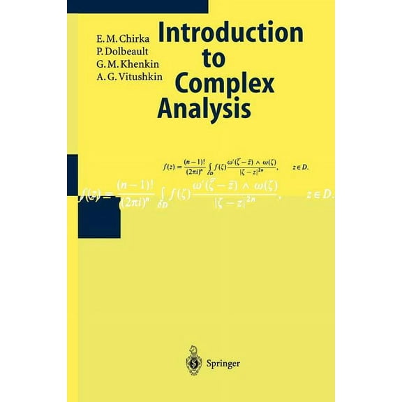 Encyclopaedia of Mathematical Sciences: Introduction to Complex Analysis (Paperback)