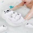 thumbnail image 6 of Universal Water Play Toys Set - Floating Seal Bath Toys for Kids Easy to Clean Stackable Rubber Figurines for Bathtub Adventures for Indoor and Outdoor Water Play, 6 of 6