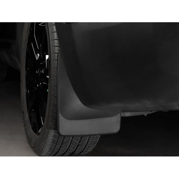 Fits 2020-2024 Kia Telluride Weathertech Mud Flap 120128 Direct-Fit; Set of 2; Contoured; Without Logo; Black; Thermoplastic; QuickTurn Fastening System