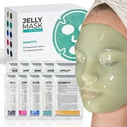 BRUN Peel-Off Jelly Mask Rubber Mask NEO Set - 10 Treatments (Chocolate, Aloe Vera, Avocado, Bamboo Charcoal, Calendula, Sea Mud, Pomegranate, Chlorella, Blueberry and lavender)