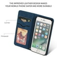 thumbnail image 2 of iPhone 6s Case, iPhone 6 Wallet Case, Dteck Smooth PU Leather Flip Folio Wallet Card Slots Case Cover Stand Feature & Magnetic Closure For Apple iPhone 6s & iPhone 6, Blue, 2 of 7