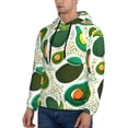 thumbnail image 2 of Bingfone Green Avocado Men'S Drawstring Hoodie Long Sleeve Pocket Sweatshirts-Medium, 2 of 9