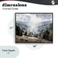 thumbnail image 4 of Stupell Industries Transitional Sunlit Fall Valley Beams Black Framed Giclee Art, 14 x 11, by Franklyn Gregory, 4 of 8