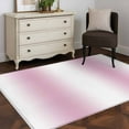 thumbnail image 3 of 2.7x5 Area Rugs, Pink White Ombre Non-Skid Rubber Backing Large Rectangle Rugs - Living Room Bedroom Home Office, Modern Abstract Art Farmhouse Gradient Indoor Floor Mat Carpets Washable Rug, 3 of 9