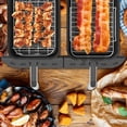 thumbnail image 5 of Ghojet 4Pcs Air Fryer Accessories Set with 2 Air Fryer Silicone Mat 2 Stainless Steel Air Fryer Rack with 4 Skewers Reusable, 5 of 9