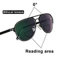 thumbnail image 4 of Photochromic Bifocal Reading Glasses Optical Hyperopia Metal Frame UV400 Sunglasses, 4 of 5
