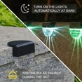 thumbnail image 2 of Solar Deck Lights , Solar Step Lights Outdoor Waterproof ， Solar Fence Lights for Stairs, Paths and Porches,, Yards and Garden, Warm White Color Changing Lighting, 2 of 6
