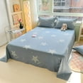 1pc Flat Bed Sheets Pure Cotton Bed Linen Printed Bedsheets sabanas