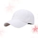thumbnail image 2 of Gorra de béisbol transpirable de secado rápido con visera para exteriores, protección solar, para uso diario (blanca), 2 of 6