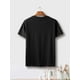 thumbnail image 2 of Men's Casual Letter Print T-Shirt - Stretchy Polyester Blend, Crew Neck, Short Sleeve, Summer Fashion Tee For Adult, Men, Women, Teen, Teenager, Adolescent,Youth, 2 of 8
