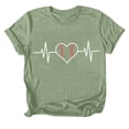 thumbnail image 5 of YDLCAFD T-Shirt Rugby Imprimé Col Rond Manches Courtes pour Femmes, 5 of 5
