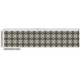 thumbnail image 3 of Ethnic Fabric by the Yard Upholstery, Continuous Pattern with Tile Like Bicolour Squares Symmetric Folk Print, Decorative Fabric for DIY and Home Accents, Dark Grey and Eggshell by Ambesonne, 3 of 5
