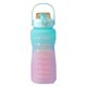 thumbnail image 1 of Botella de paja a PRUEBA de fugas JAAS 2000ml 800ml verde degradado 2 uds, 1 of 5