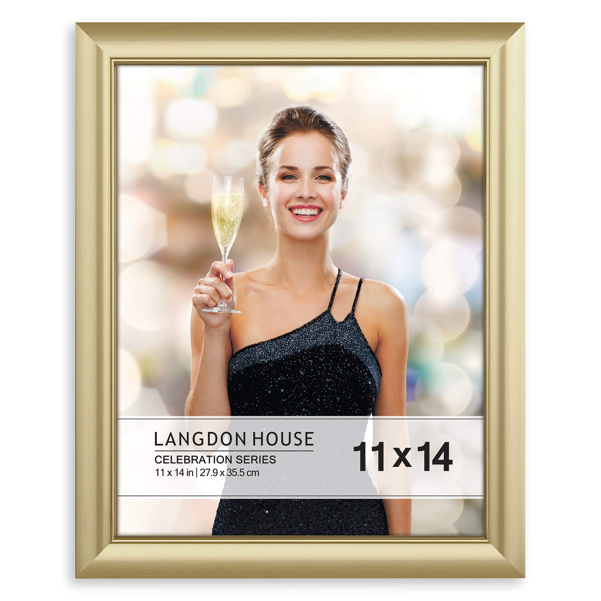 Langdon House Celebration Picture Frames Glamorously Smooth Metallic Style 