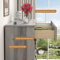 thumbnail image 6 of VVFLU Farmhouse 8 Drawer Dresser for Bedroom, 47.3" Wide Dresser Drawers with Storage, Rustic Wooden Chest of Drawers for Bedroom, Hallway, Gray, 6 of 9
