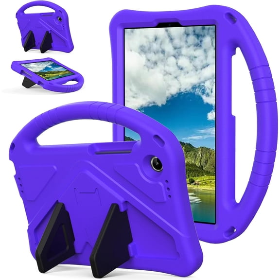 REQO for Lenovo Tab One 8.7 inch Case 2025, Kids EVA Shockproof Tablet Cover with Handle Kickstand