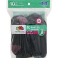 thumbnail image 2 of Value Pack Ankle Socks, 10 Pairs (Little Girls & Big Girls), 2 of 3