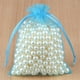 thumbnail image 1 of Bolsa de Organza para embalaje de joyas, decoración de fiesta de boda, bolsas de tul con cordón, para regalo, 7x9, 9x12, 10x15cm, 50/100 Uds., 50%, 1 of 4