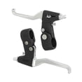 thumbnail image 3 of Pair Folding Bike Bicycle Left Right Brake Lever Black Silver Tone Universal, 3 of 4