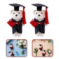 thumbnail image 2 of 10 osos de peluche de graduación para regalar, pequeños osos suaves para la temporada de graduación, mini animales de peluche para decorar ramos., 2 of 5