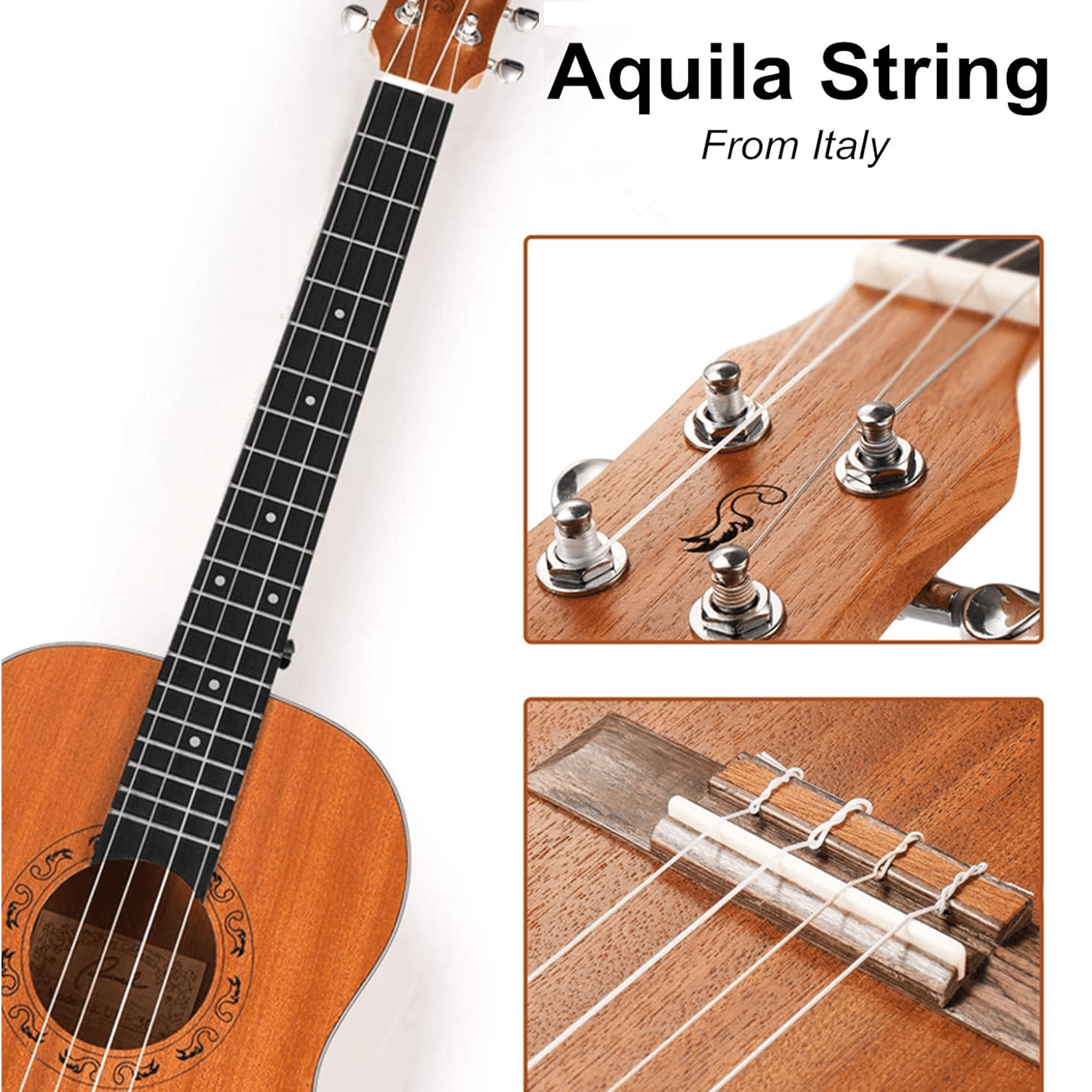 Ranch Professional 30 Inch Baritone Ukulele Kit for Guitar Players | Sapele Uke (DGBE Tuning) w/ Tuner & Gig Bag