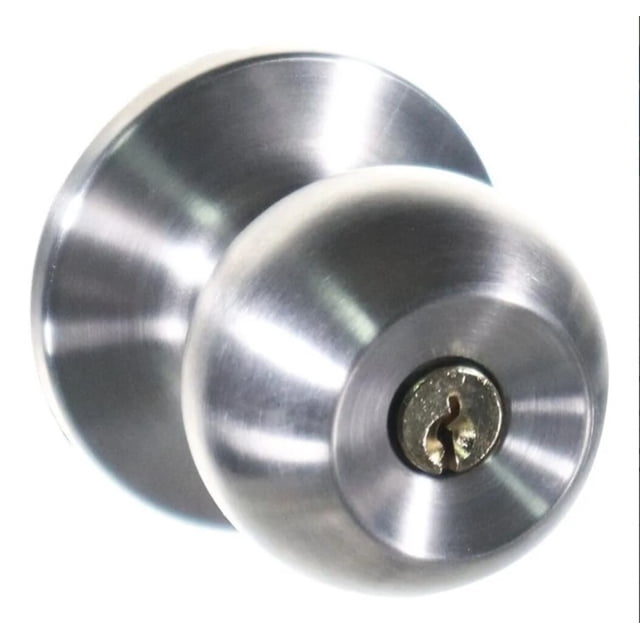 Cerradura Puerta Perilla Redonda Recamara Seguro Inoxidable Fumetax SW-53ET02SS04
