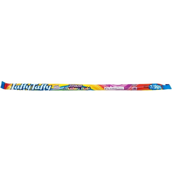 Laffy Taffy Mystery Swirl Rope Candy 0.81 oz 24 Pack – Chewy Assorted Fruit Flavored Taffy Ropes Bulk Box PACK 4