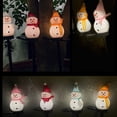 thumbnail image 3 of Yuarrent Decoraciones al aire libre de la Navidad del ABS para la prenda impermeable solar de la durabilidad de las luces del muñeco de nieve Kits de decoración para fiestas rosa, 3 of 6
