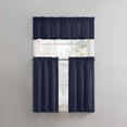 thumbnail image 1 of Nvzi Half Window Curtains for Kitchen, 1 slice Dark blue Curtains & Valances, 137*61cm Light Filtering Rod Pocket Curtains for Small Windows, Easy to Install Polyester Curtain, 1 of 4