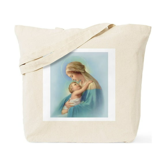 CafePress - Mary And Jesus Tote Bag - Unisex Canvas Tote Bag, Beige, 1-Piece