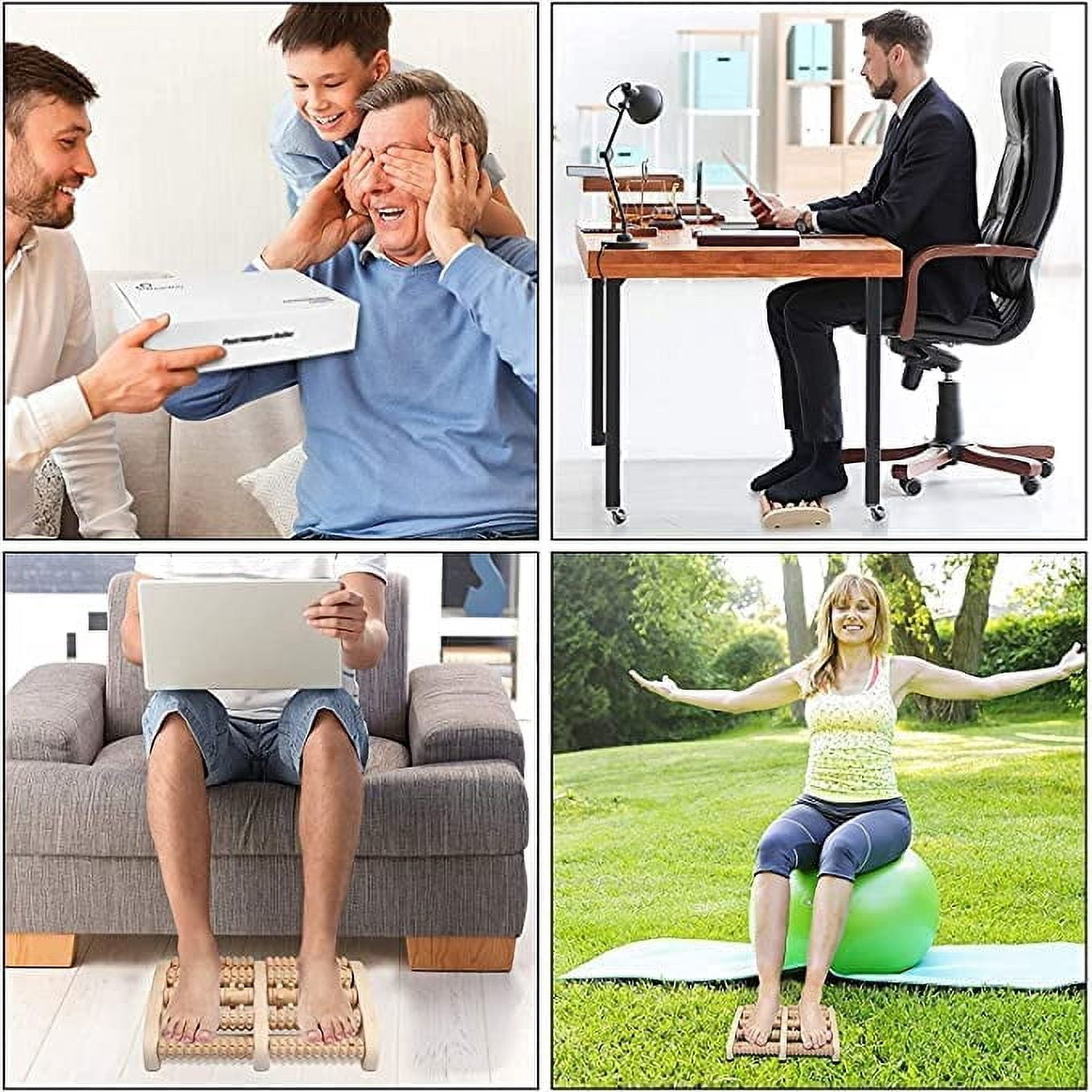 Wooden Foot Massager Body Accupressure Point Device Relaxation Foot Massager