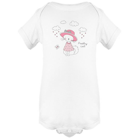 Pretty Cat With Caption Bodysuit Infant -Image by Shutterstock,  6 Months