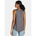 thumbnail image 3 of Time and Tru Women's Hi-Low Tank Top, Sizes S-XXXL, 3 of 4