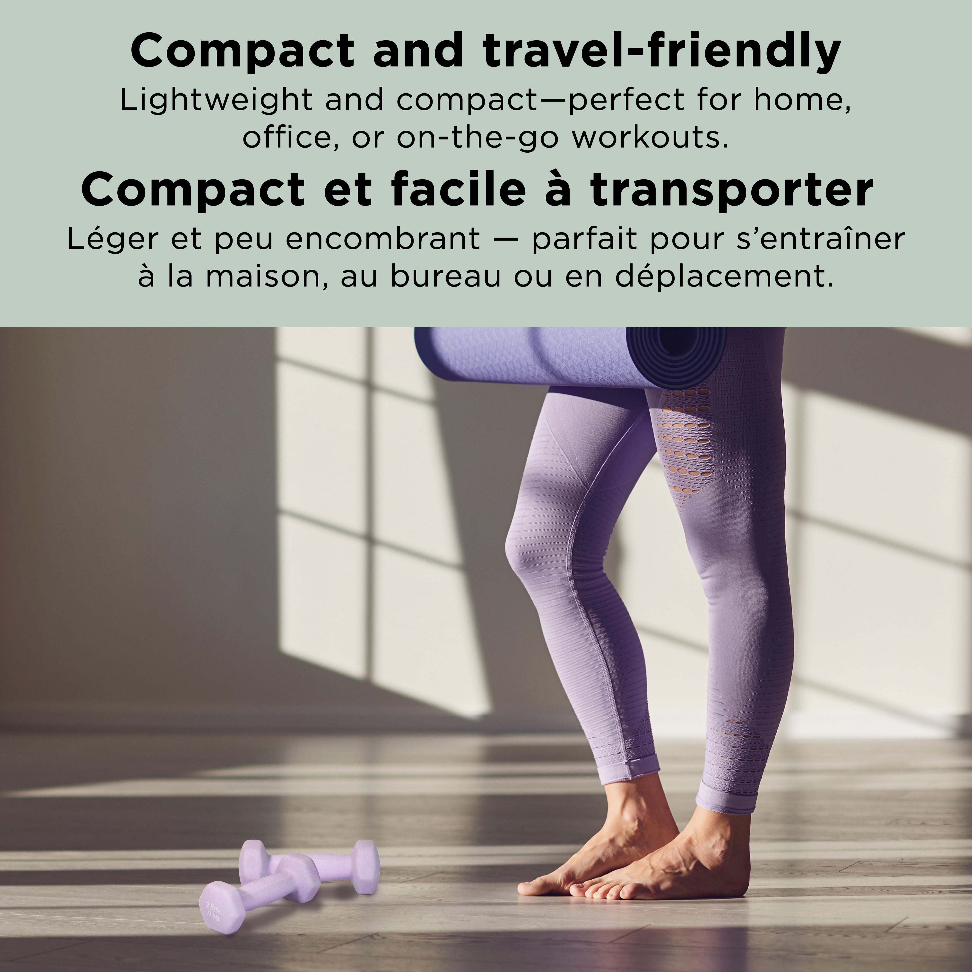 Ensemble d'haltères en néoprène de 1,8 kg (0,9 kg chacun)