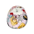 thumbnail image 4 of Disney Princess Toddler Girl Fuzzy Babba Slipper Socks, 1-Pack, Sizes 3T-4T, 4 of 7
