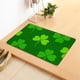 thumbnail image 4 of Decoraciones del Día de San Patricio. Felpudo para puerta de entrada, alfombra de baño, súper absorbente, con reverso de goma seca, antideslizante, lavable, verde, 40 x 60 cm., 4 of 8