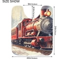 thumbnail image 3 of Dreamtimes Bathroom Rug Toiletry Mat Set Christmas Train Print, Soft Absorbent Bath Rug and U-Shaped Contour Toilet Rug, Non-Slip Bath Carpet Bath Mats for Bathroom 17.3"x13.4"+23.6"x15.7", 3 of 5
