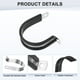 thumbnail image 2 of Uxcell 6 Paquete de Abrazaderas de Cable 42 mm Acero Inoxidable 304 Goma Forma R para Tubo, 2 of 7