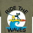 thumbnail image 3 of Pete The Cat - Ride The Waves - Toddler And Youth Short Sleeve Graphic T-Shirt, 3 of 6
