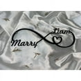 thumbnail image 2 of Handmadetneonsign Personalized Infinity Heart Metal Wall LED Light, Custom Couple Name Metal Sign, 2 of 3