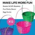 thumbnail image 2 of Fun Express Handles Bamboo Storage Baskets Multicolor Easter (12 Pack), 2 of 6