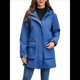 thumbnail image 1 of Chaquetas Softshell Impermeables para Mujer, Abrigos Cálidos con Forro y Capucha, Chaqueta Impermeable Larga. Azul Marino XXL, 1 of 10