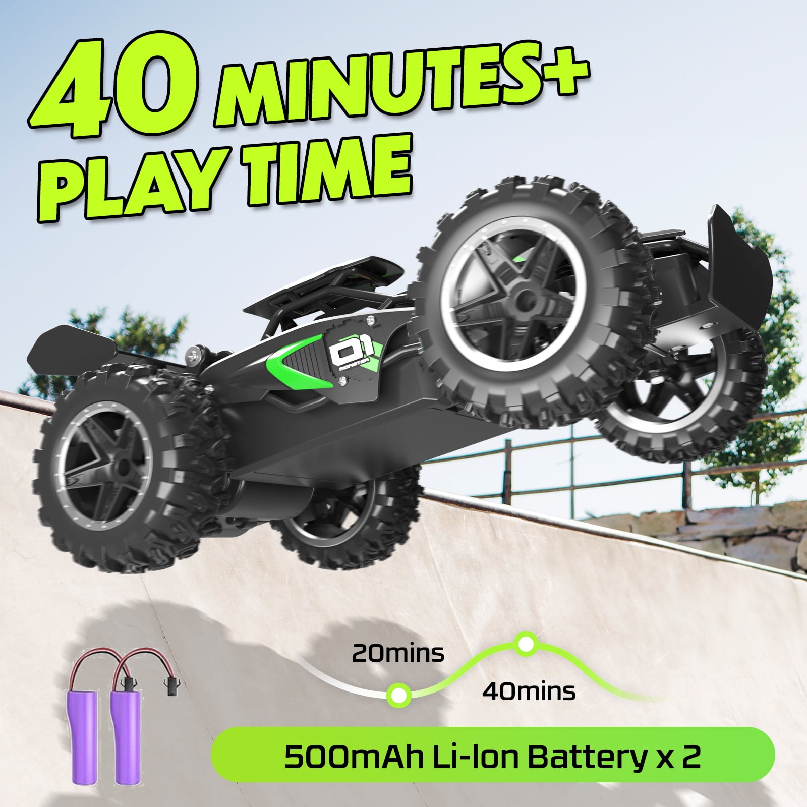 Loheer Remote Control Car, 1:18 High Speed RC Cars, 20+ km/h Toy for Boys & Girls Gifts for Kids