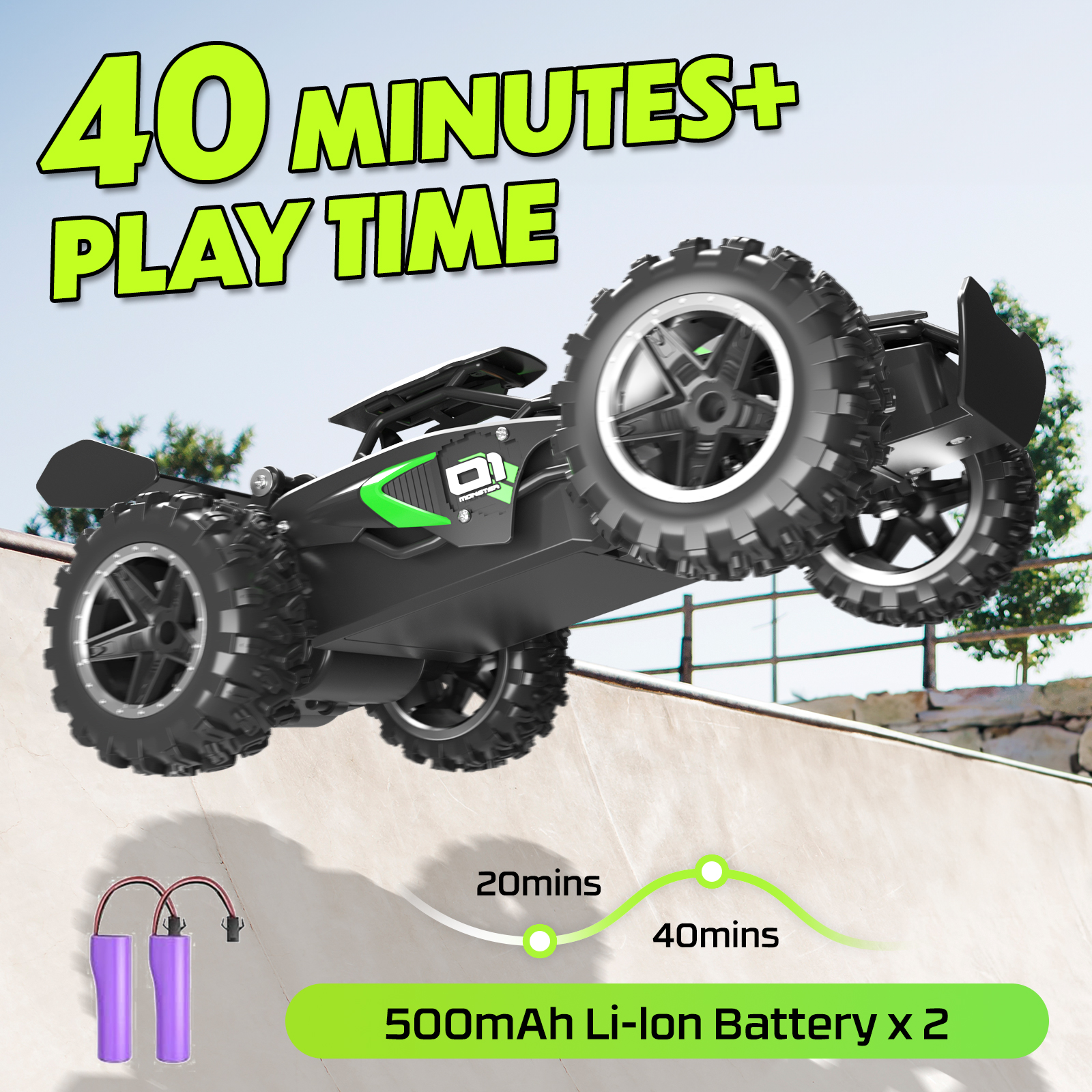 Loheer 1:18 Remote Control Car, 20+ km/h High-Speed RC Truck photo 2