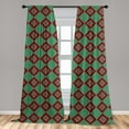 thumbnail image 5 of Ambesonne Ethnic Curtains, Ornamental Chevron, Pair of 28"x63", Multicolor, 5 of 5