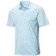 thumbnail image 4 of TGW Men's Novelty Print Golf Polo Shirt for Golfing Light Blue 3Xl, 4 of 6