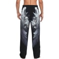 thumbnail image 3 of Daiia Elegant Feathered Floral Wings Men's Sleep Pant with Pockets and Drawstring,Pajama Pants-Small, 3 of 9