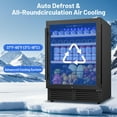 thumbnail image 3 of 24" Beverage Refrigerator 180 Cans Beverage Cooler Reversible Door Recessed Black Beer Fridge With 1 Basket, 3 of 8